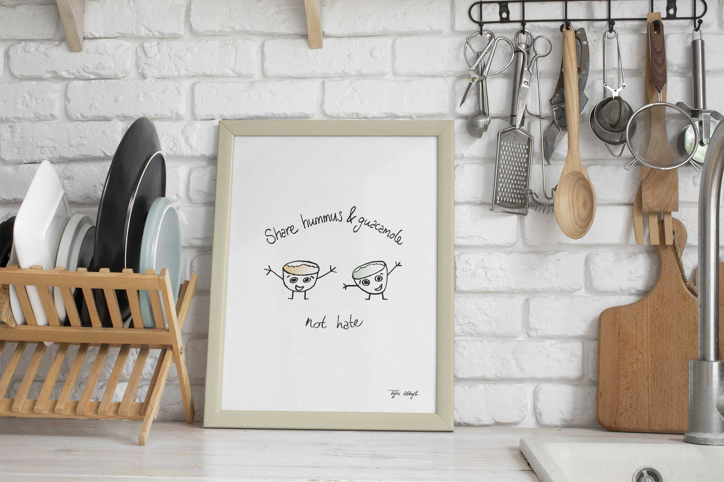 Hummus & Guacamole Prints A5